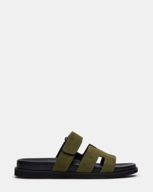 Maiven Green Suede