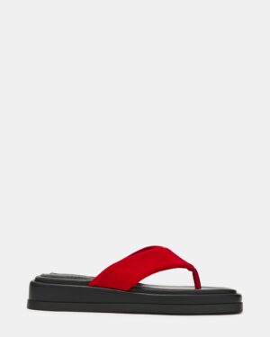 Bella Red Suede