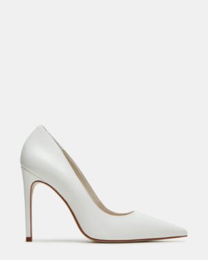 Noir White Leather